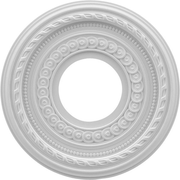 Dwellingdesigns 10 x 3.5 x 0.75 in. Cole Thermoformed PVC Ceiling Medallion - 4.25 in. DW2572912